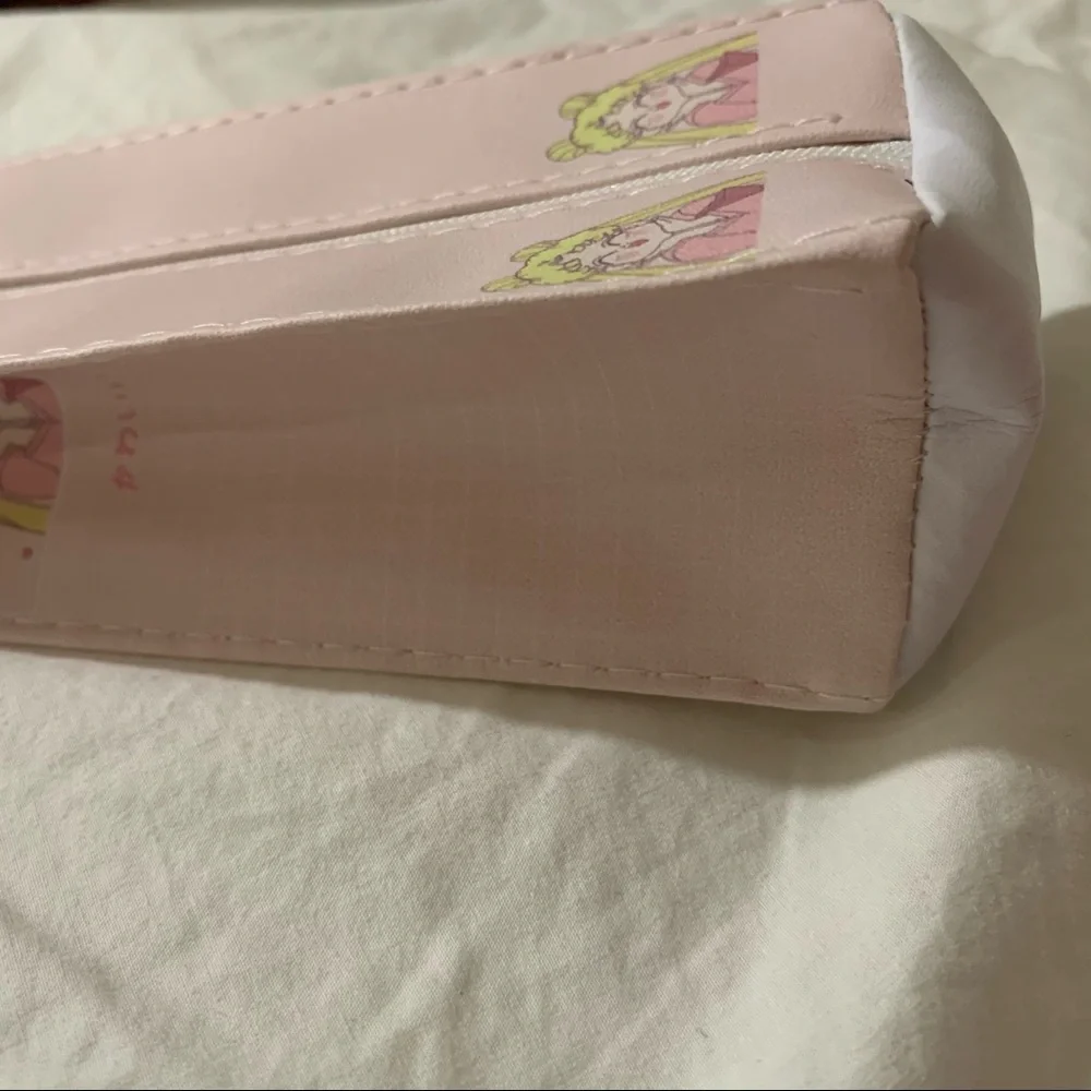 Sailor Moon Pink Zip Milk Carton Shaped Pencil Pouch/ Cosmetic Bag